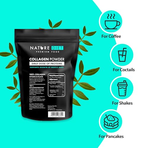 Nature Diet - Collagen Powder 600 g | Hydrolysate | Unflavored | Collagen Peptides | Source of Protein Nature DietAu supplements