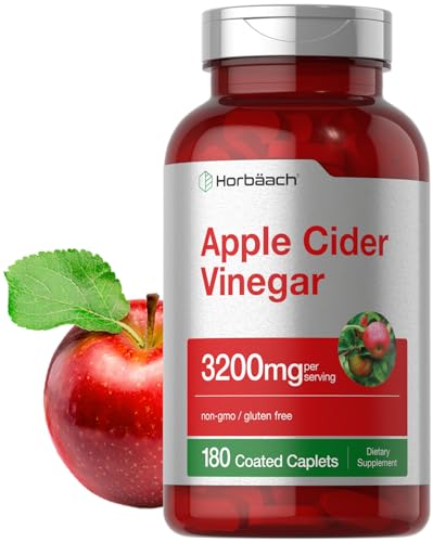 Apple Cider Vinegar Tablets 3200mg | 180 Pills | Vegetarian, Non-GMO & Gluten Free Supplement HorbäachUS supplements