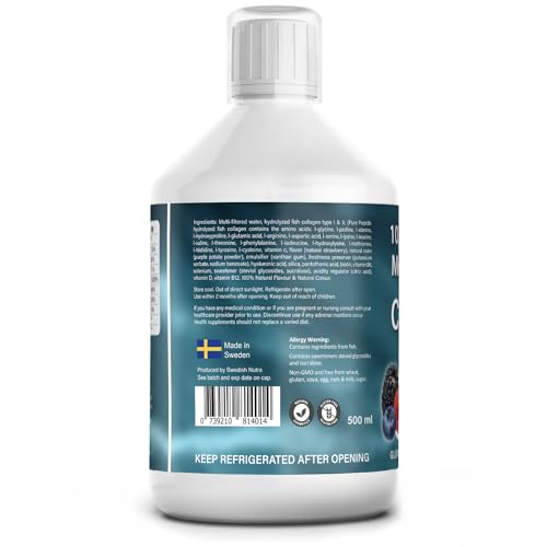 Marine Collagen 2.2 Liquid 10000mg Sugar Free Ready to Drink Berry Flavour, Hyaluronic Acid, Pure Peptide, Vitamin B5, B6, B7, C, D3 Best4GroupAu supplements