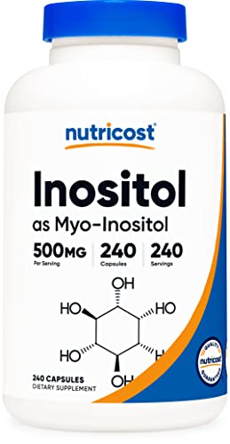 Nutricost Inositol Capsules 500mg, 240 Capsules - Veggie Capsules, Non-GMO, Gluten NutricostUS supplements
