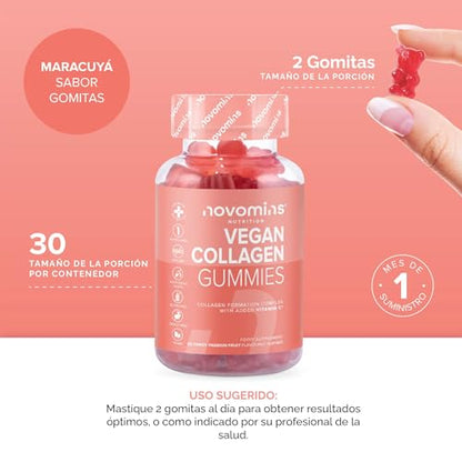 Vegan Collagen Gummies – Advanced Superfood Blend – Vegan Collagen Alternative for Women and Men – Infused with Vitamin C novominsUS supplements