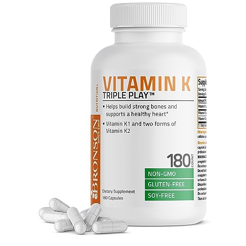 Vitamin K Triple Play (Vitamin K2 MK7 / Vitamin K2 MK4 / Vitamin K1) Full Spectrum BronsonAu supplements