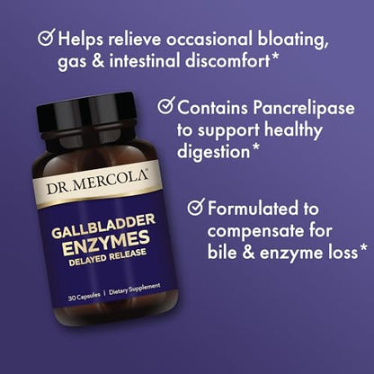 Dr. Mercola Gallbladder Enzymes Delayed Release, 90 Servings (90 Capsules) Dr. MercolaUS supplements