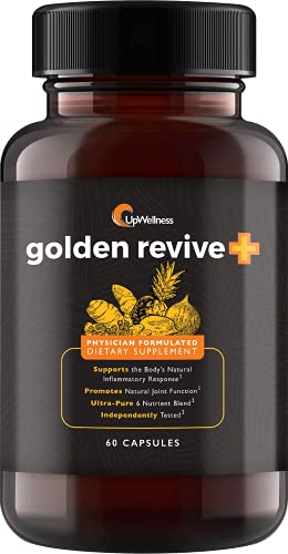 UpWellness Golden Revive + Joint Support with Quercetin, Magnesium, and Turmeric UpWellness Nutrient-Rich LivingUS supplements