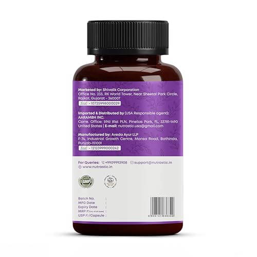 Nutrastic Aller Veda Respiratory Wellness Supplement with Pure Tulsi, Amla, Turmeric, and Neem | Natural Support for Healthy Breathing | 60 Caps NutrasticAu supplements