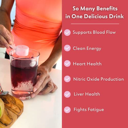 Natrava Beets+ | Organic Beet Root Powder, Vitamins, and Prebiotics | Supports Healthy NatravaUS supplements