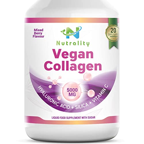 Nutrality Vegan Liquid Collagen | Premium-Grade 5000mg Hydrolyzed Collagen Peptides with Silica, Biotin NutralityAu supplements