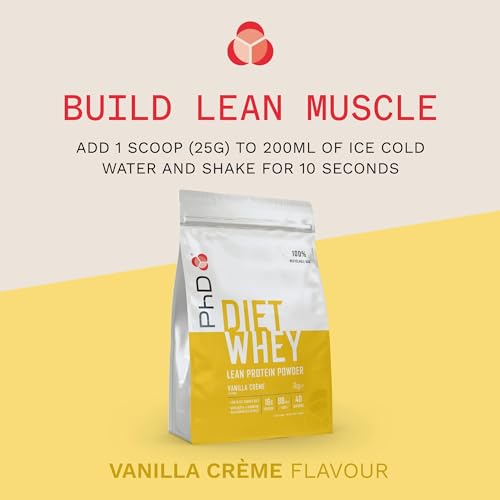 PhD Nutrition Diet Whey High Protein Lean Matrix, Vanilla Crème Diet Whey Protein Powder PhDAu supplements