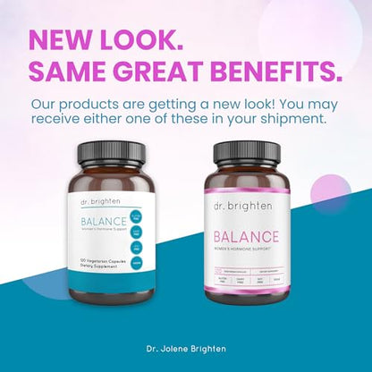 Dr. Brighten Balance - Hormone Balance for Women with Chasteberry and DIM - Targets Dr. BrightenUS supplements