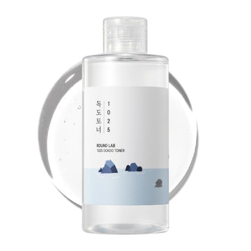 ROUND LAB 1025 Dokdo Toner 6.76 Fl Oz, Oil Control and Reduces Excess Sebum, Gentle Exfoliating Facial Toner, Deep Sea Water for Moisturization