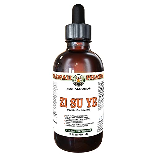 HawaiiPharm Zi Su Ye Alcohol-Free Liquid Extract, Zi Su Ye (Perilla Frutescens) Dried Leaf HawaiiPharmAu supplements