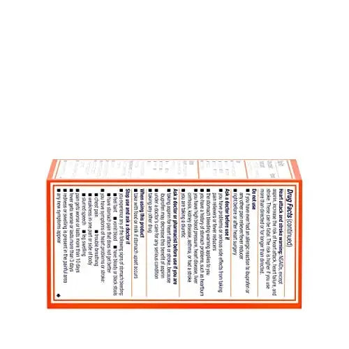 Motrin IB, Ibuprofen 200mg Tablets, Pain Reliever & Fever Reducer for Muscular Aches, Headache, Backache, Menstrual Cramps & Minor Arthritis Pain, NSAID, 100 Ct MotrinAu supplements