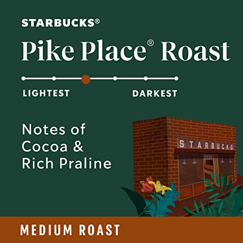 Starbucks K-Cup Coffee Pods—Medium Roast Coffee—Pike Place Roast for Keurig StarbucksUS supplements