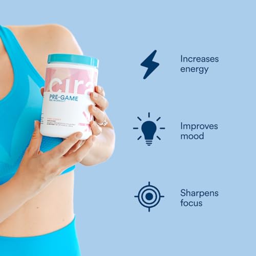 Cira Pre-Game Pre Workout Powder for Women - Preworkout Energy Supplement for Nitric CiraAu supplements