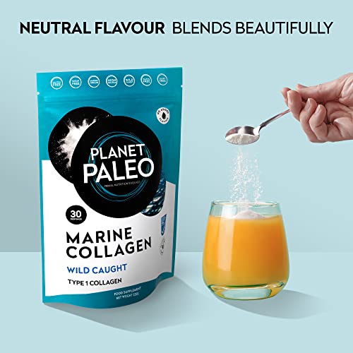 Pure Marine Collagen Powder (60 Servings, 450g) | for Healthy Skin, Hair and Nails, and Gut Health Planet PaleoAu supplements
