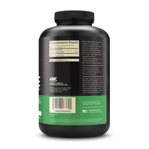 Optimum Nutrition Micronized Creatine Monohydrate Powder, Unflavored, Keto Friendly Optimum NutritionAu supplements