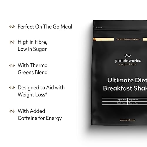 Protein Works - Ultimate Diet Breakfast Shake | Low Calorie Breakfast Shake | Low Sugar High Protein Breakfast Protein WorksAu supplements