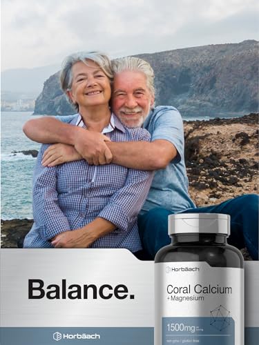 Coral Calcium 1500mg 150 Capsules | Plus Magnesium | Non-GMO, Gluten Free Supplement HorbäachAu supplements