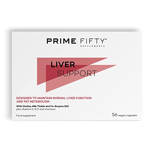 Prime Fifty Liver Support Supplements – 56 Vegan Capsules – Choline & Milk Thistle Supplements FutureYou CambridgeAu supplements