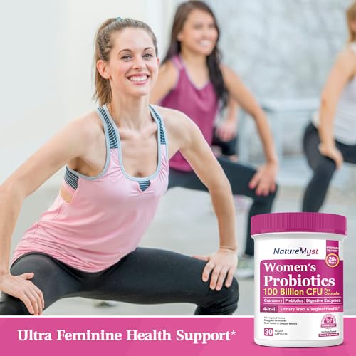 NatureMyst Women’s Probiotics 100 Billion, 20 Targeted Strains with Organic Cranberry NatureMystAu supplements