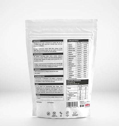 Carnivore Go Grass Fed Bovine Collagen Powder - 400g Hydrolysed Type 1 & 3 Carnivore GoUS supplements