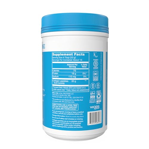 Vital Proteins Collagen Peptides Powder, Promotes Hair, Nail, Skin, Bone and Joint Health Vital ProteinsUS supplements