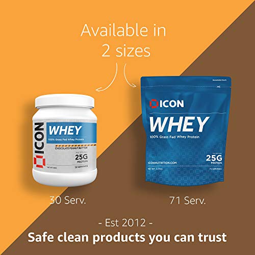 ICON Nutrition Whey Protein Powder 960g, 30 Servings - Chocolate Peanut Butter ICON NutritionAu supplements