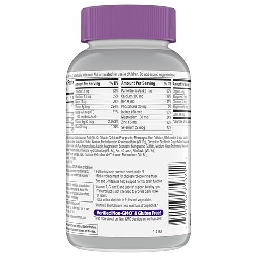 Centrum Silver Women's Multivitamin for Women 50 Plus, Multivitamin/Multimineral Supplement with Vitamin D3, B Vitamins, Non-GMO Ingredients CentrumUS supplements