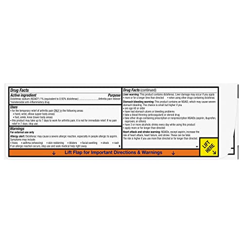 Voltaren Arthritis Pain Gel for Powerful Topical Arthritis Pain Relief with Diclofenac - NEW Easy Open Cap - 100 g x 2 VoltarenAu supplements