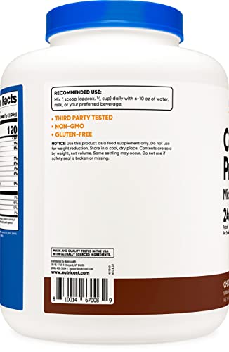 Nutricost Casein Protein Powder 5lb Chocolate - Micellar Casein, Gluten Free, Non-GMO NutricostUS supplements