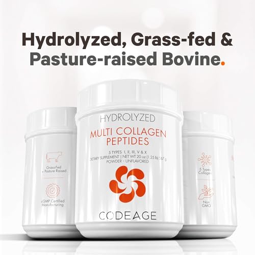 Code Age Multi-Collagen Protein Powder Hydrolyzed 20Oz All-in-One Super Bone Broth CodeageAu supplements