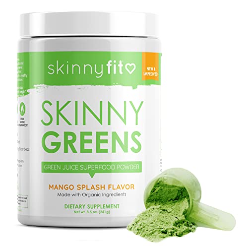 SkinnyFit Mango Splash Skinny Greens, Green Juice Superfood Powder, Natural Energy SkinnyFitUS supplements