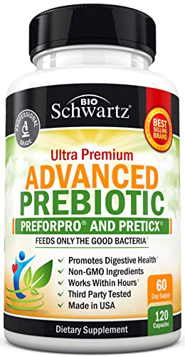 Prebiotics for Advanced Gut Health - Immune System Support & Dietary Fiber BioSchwartzUS supplements