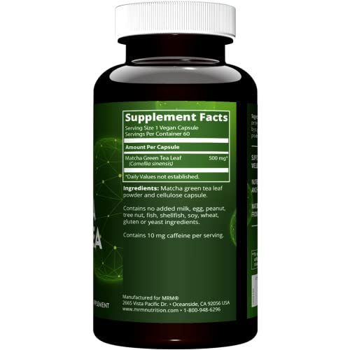 MRM Matcha Green Tea Capsules 60 Servings MRMAu supplements