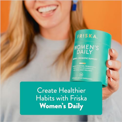 FRISKA Women’s Daily Digestive Enzyme and Probiotics Supplement, Advanced FR!SKAUS supplements