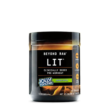 BEYOND RAW LIT | Clinically Dosed Pre-Workout Powder | Contains Caffeine, L-Citruline BEYOND RAWAu supplements