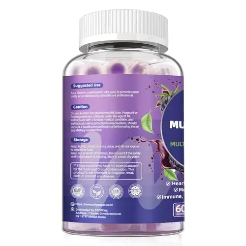 Multivitamin for Men, Mens Multivitamins Gummies w/Omega-3, Probiotics, Inositol, Folate, Biotin, Zinc, Vitamins A, C, D, E, B MigcopatAu supplements