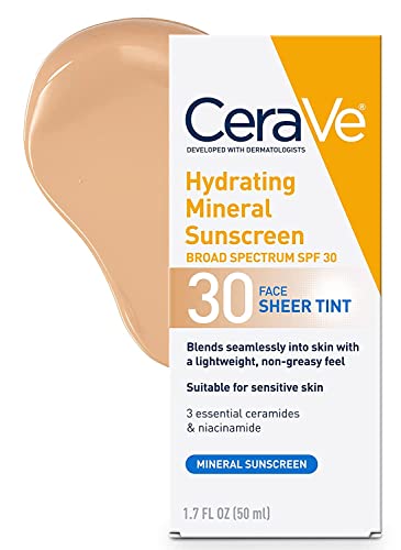 CeraVe Tinted Sunscreen with SPF 30 | Hydrating Mineral Sunscreen With Zinc CeraVeUS supplements