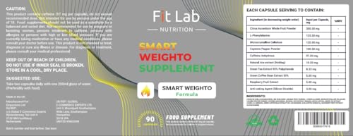 FIT LAB -90 Capsules - for Women & Men - Weighto Management - 45 Days Supply FIT LAB NUTRITIONUS supplements
