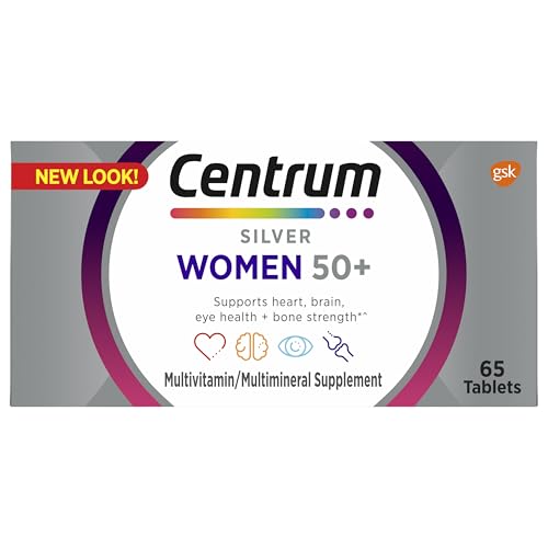 Centrum Silver Women's Multivitamin for Women 50 Plus, Multivitamin/Multimineral Supplement with Vitamin D3, B Vitamins, Non-GMO Ingredients CentrumAu supplements