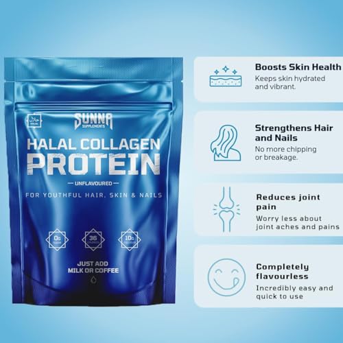 SUNNA SUPPLEMENTS - Halal Bovine Collagen Protein Powder for Hair, Skin, Nails and Joints SUNNA SUPPLEMENTSAu supplements