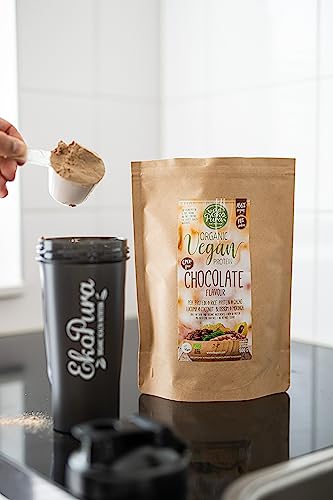 Ekopura Natural Vegan Protein - Chocolate - 500g | 76% Protein | 100% Plant-Based Ingredients EkopuraAu supplements
