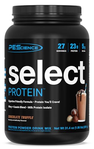 PEScience Select Low Carb Protein Powder, Chocolate Truffle, 27 Serving, Keto Friendly PEScienceUS supplements