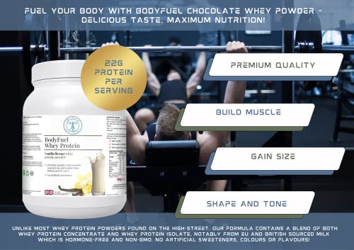 Complementary Supplements - BodyFuel Whey Protein Isolate & Concentrate Vanilla Flavour Complementary SupplementsUS supplements
