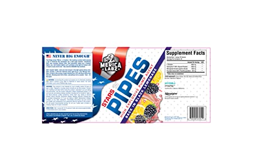 'Merica Labz Stars 'N Pipes High Explosive Pump Agent, Stimulant-Free, 6G of L-Citrulline 'Merica LabzAu supplements
