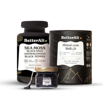 Better Alt Energy Duo with Pure Himalayan Shilajit Resin 30 gm & Sea Moss Capsules Better AltUS supplements