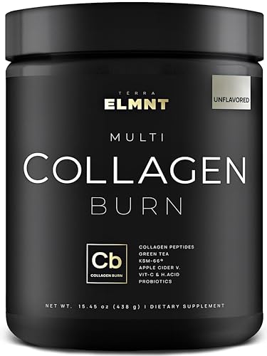 Super Collagen Burn - Premium Multi Collagen for Women w. ACV, Hyaluronic Acid, KSM66 TERRA ELMNTUS supplements