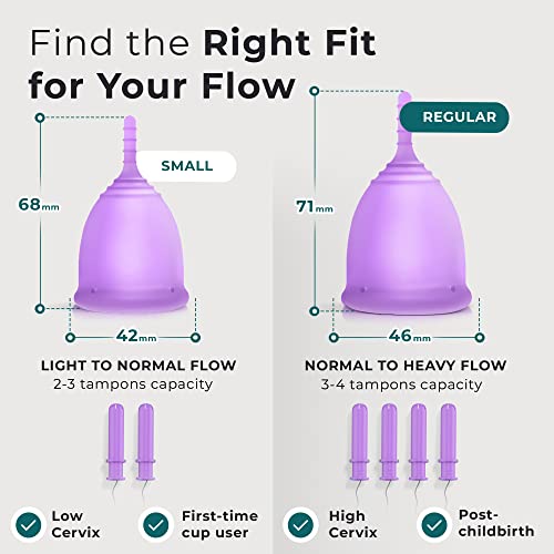 CareCup Menstrual Cups - Set of 2 Reusable Period Cups - Premium Design with Soft, Flexible CarecupAu supplements