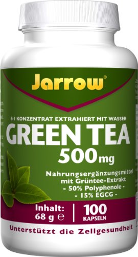 Jarrow Formulas Green Tea 500 mg - 100 Veggie Capsules - Antioxidant Support Jarrow FormulasUS supplements