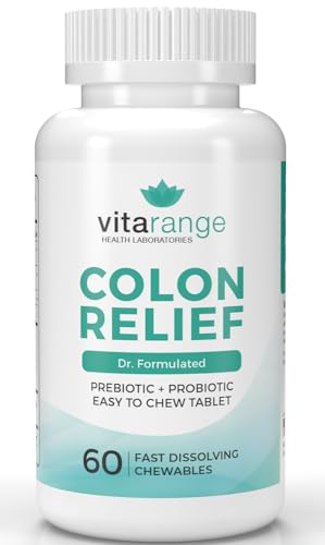 Colon Relief by VitaRange- Fast Constipation and Bloating Relief with Sunfiber Prebiotic Vita RangeUS supplements